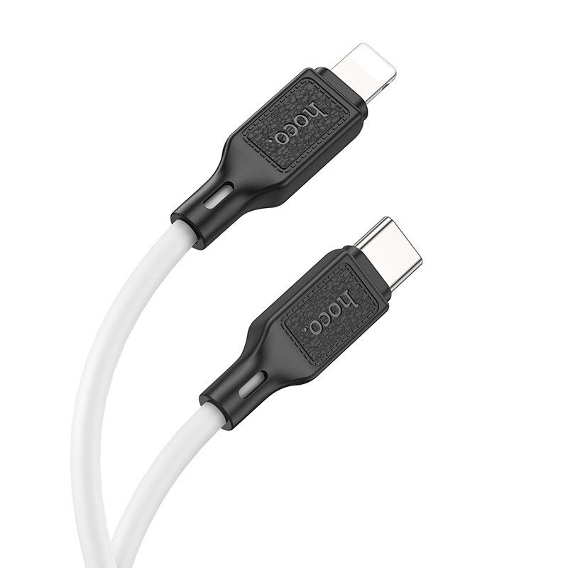 USB-C кабель HOCO X90 silicone PD 20W Type-C - Lightning 1 МЕТР БІЛИЙ USB-C кабель HOCO X90 silicone PD 20W Type-C - Lightning 1 МЕТР БІЛИЙ