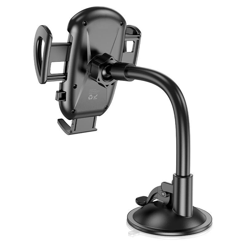 Автомобільний тримач HOCO H10 на лобове скло з присоскою та утримувачем з кнопкою Автомобільний тримач HOCO H10 на лобове скло з присоскою та утримувачем з кнопкою