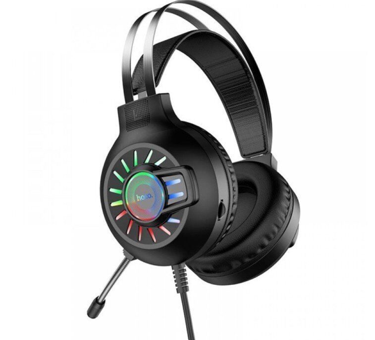 Дротова комп'ютерна гарнiтура HOCO ESD04, чорний Дротова комп'ютерна гарнiтура HOCO ESD04, чорний