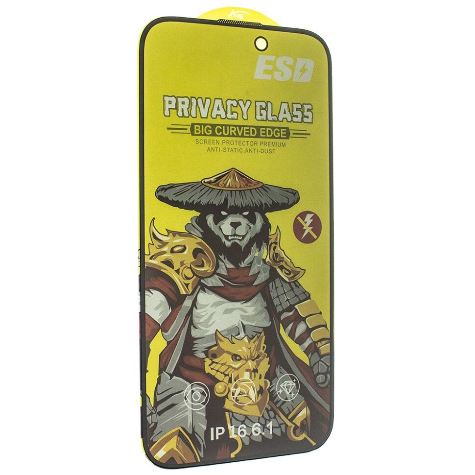 Захисне скло PRIVACY NEW ESD APPLE iPhone 16 6.1" Захисне скло PRIVACY NEW ESD APPLE iPhone 16 6.1"