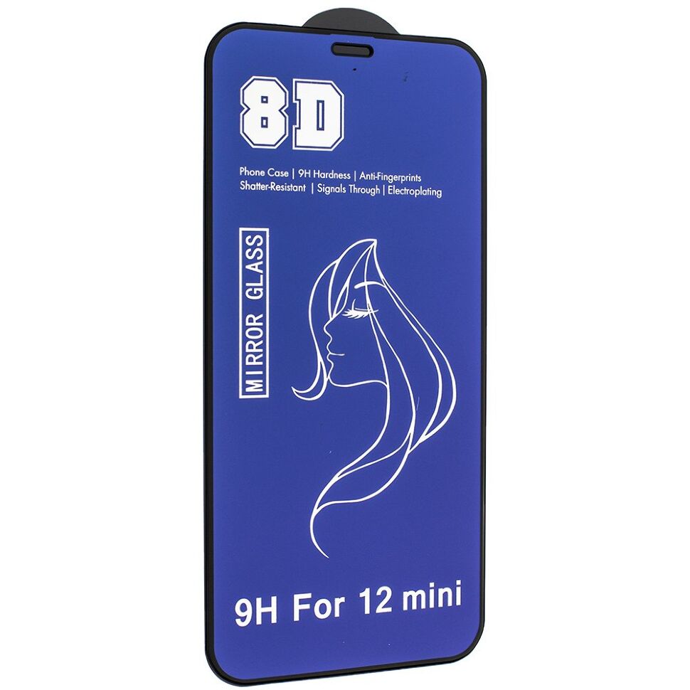 Захисне скло 8D MIRROR APPLE IPHONE 12 mini 5,4" Захисне скло 8D MIRROR APPLE IPHONE 12 mini 5,4"