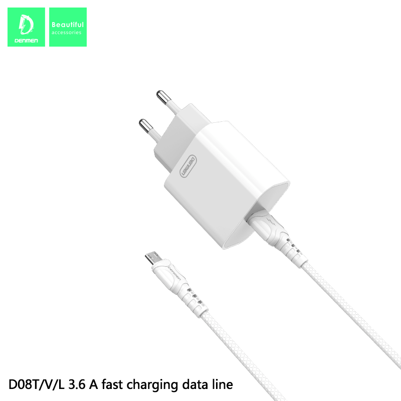 Кабель USB Denmen D08V USB - micro USB (3.6A)