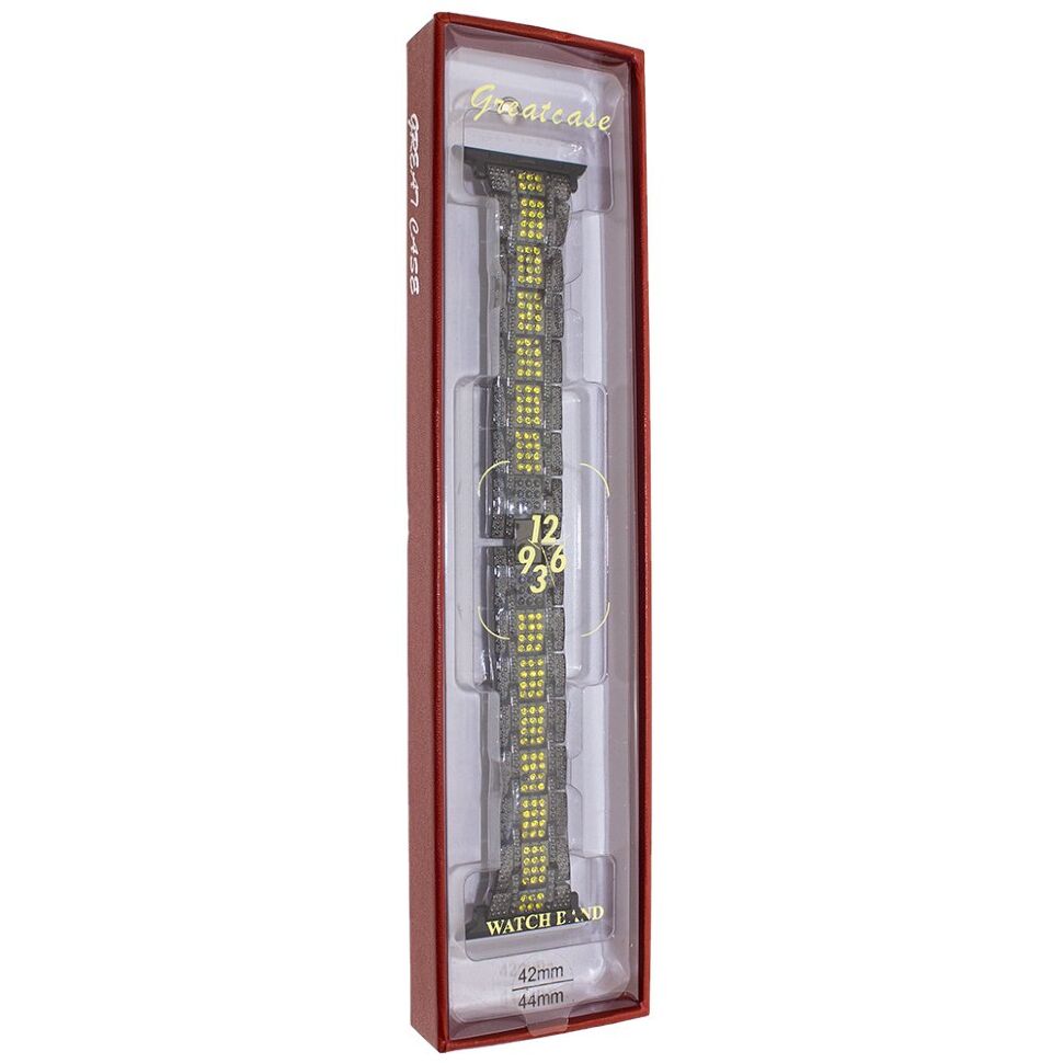 Ремінець металевий 1-Bead Metal СТРАЗИ LINE APPLE WATCH 42 | 44 | 45 MM №30 Ремінець металевий 1-Bead Metal СТРАЗИ LINE APPLE WATCH 42 | 44 | 45 MM №30