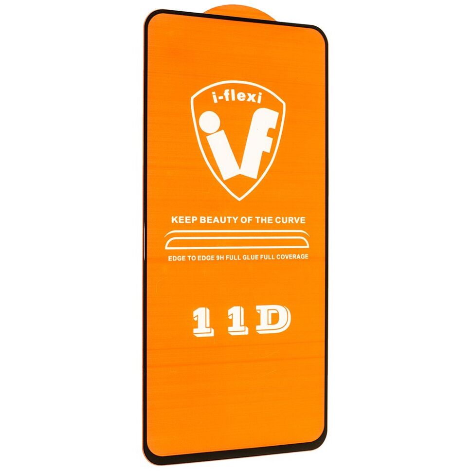 Скло 11D 9H i-flexi FULL GLUE SAMSUNG A217 Galaxy A21S (2020) ЧОРНИЙ