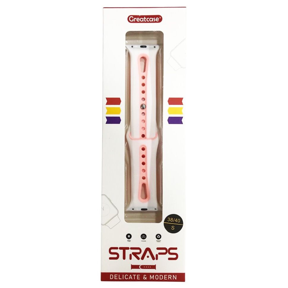 Ремінець силіконовий LINE 2 COLORS для APPLE WATCH 38 | 40 | 41 мм LARGE Ремінець силіконовий LINE 2 COLORS для APPLE WATCH 38 | 40 | 41 мм LARGE