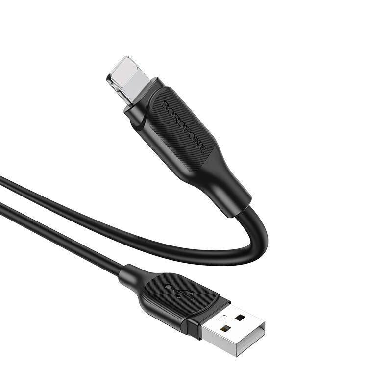 USB кабель BOROFONE BX42 charging data USB - LIGHTNING, ЧОРНИЙ USB кабель BOROFONE BX42 charging data USB - LIGHTNING, ЧОРНИЙ