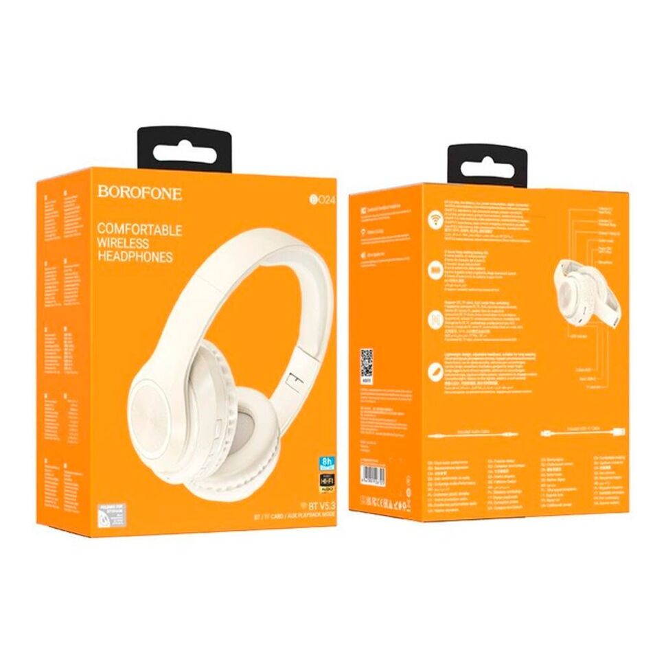 Навушники бездротові BOROFONE BO24 білий Навушники бездротові BOROFONE BO24 білий