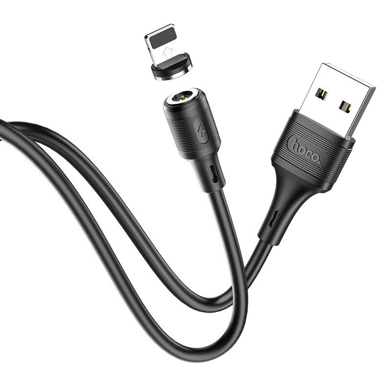 USB кабель HOCO X52 Магнітний USB - Lightning 1метр, чорний USB кабель HOCO X52 Магнітний USB - Lightning 1метр, чорний
