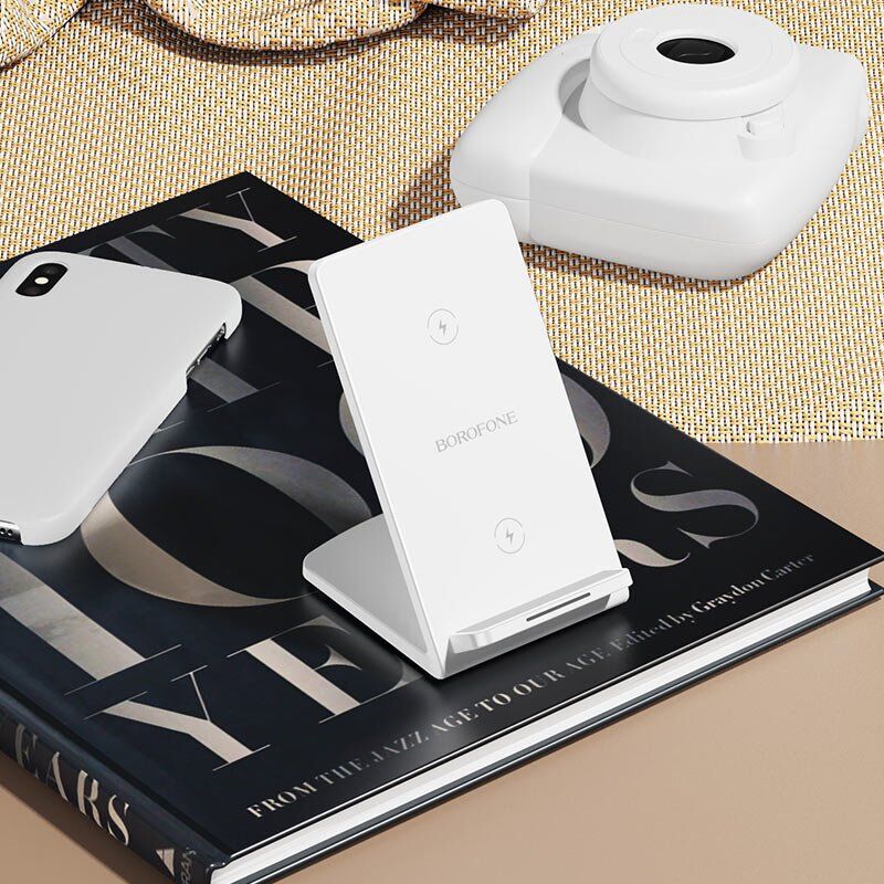 Бездротовий зарядний пристрій BOROFONE BQ16 для телефону БІЛИЙ Бездротовий зарядний пристрій BOROFONE BQ16 для телефону БІЛИЙ