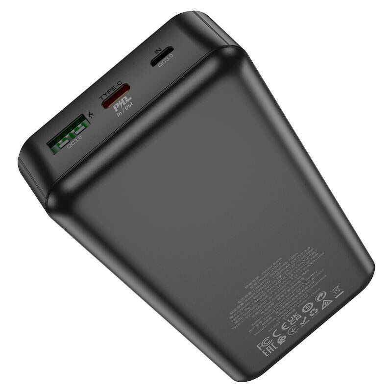 Power Bank HOCO J102A Cool figure PD 20W + QC3.0 20000 mAh, чорний
