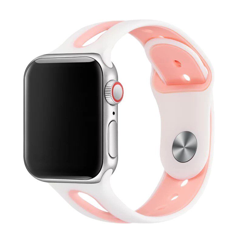 Ремінець силіконовий LINE 2 COLORS для APPLE WATCH 42 | 44 | 45 мм SMALL SIZE Ремінець силіконовий LINE 2 COLORS для APPLE WATCH 42 | 44 | 45 мм SMALL SIZE