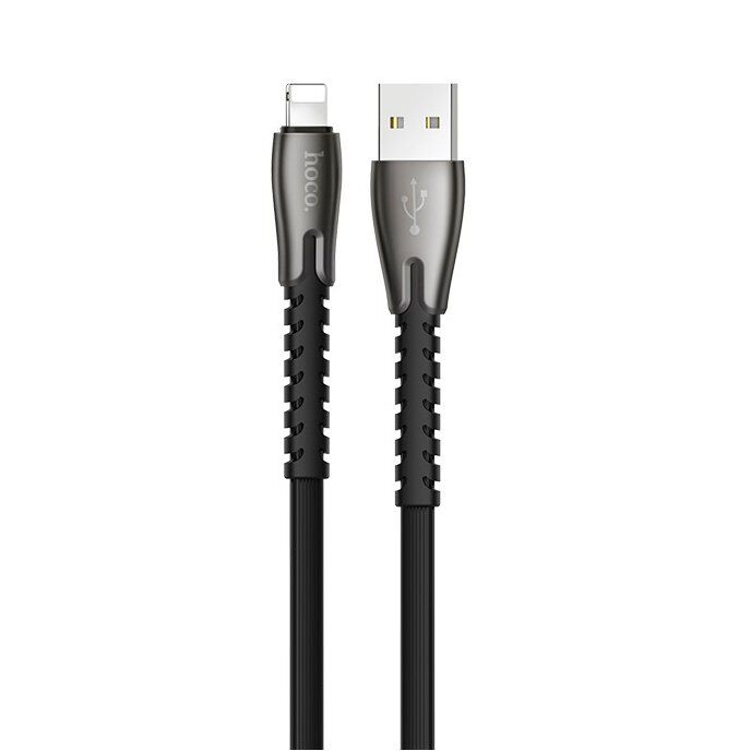 USB кабель HOCO U58 USB - Lightning 1.20M, чорний USB кабель HOCO U58 USB - Lightning 1.20M, чорний