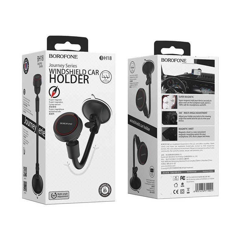 Автомобільний тримач BOROFONE BH18 Journey на лобове скло присоска - магніт Автомобільний тримач BOROFONE BH18 Journey на лобове скло присоска - магніт