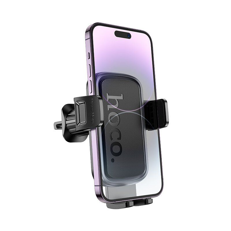 Автомобильный держатель Hoco H78 Vista, push-type, для вентиляционной решётки, чёрный/металлик-серый Автомобильный держатель Hoco H78 Vista, push-type, для вентиляционной решётки, чёрный/металлик-серый