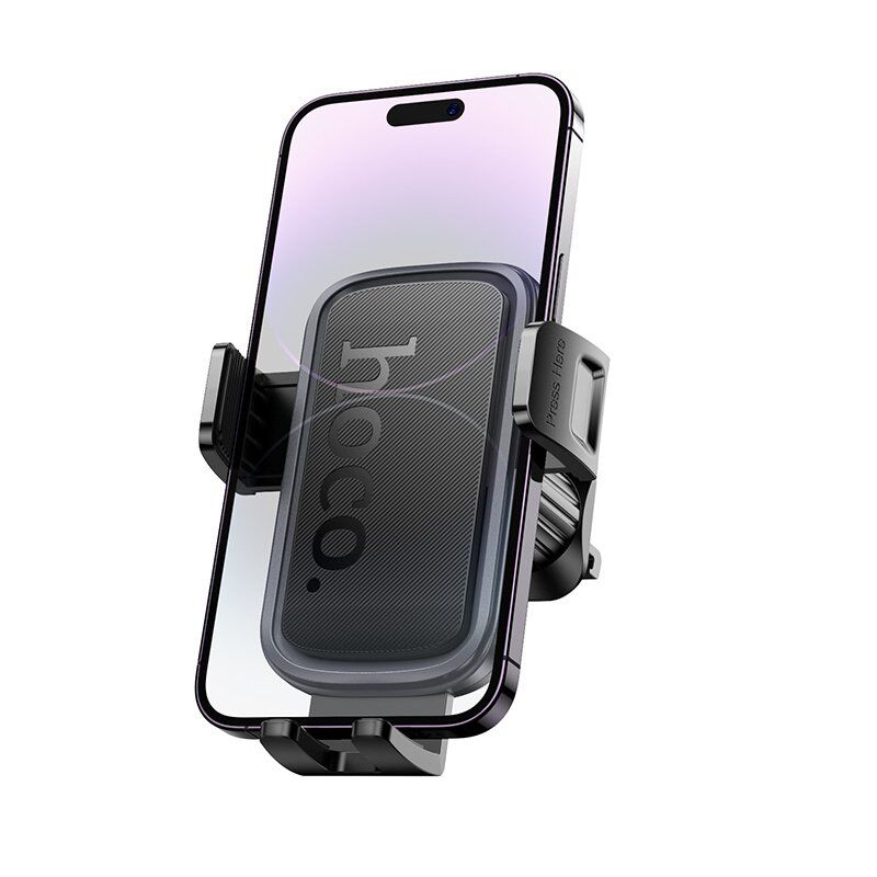 Автомобильный держатель Hoco H78 Vista, push-type, для вентиляционной решётки, чёрный/металлик-серый Автомобильный держатель Hoco H78 Vista, push-type, для вентиляционной решётки, чёрный/металлик-серый
