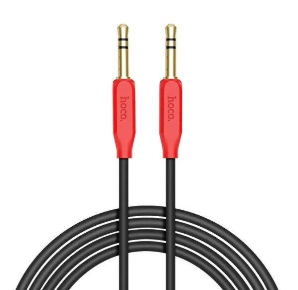 Кабель AUX HOCO UPA11 2 pin (1М) (30pc) (черный)