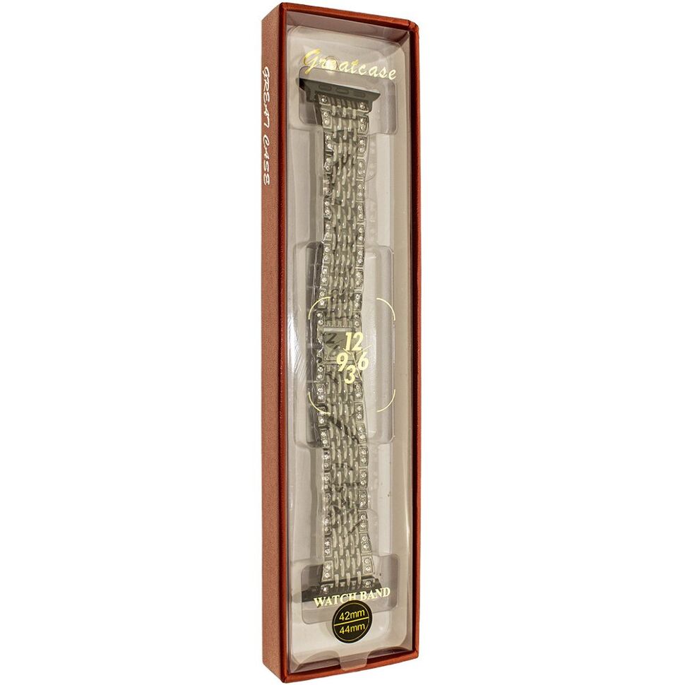 Ремінець металевий 7-LINE Metal СТРАЗ APPLE WATCH 42мм | 44мм | 45мм | 49мм №3