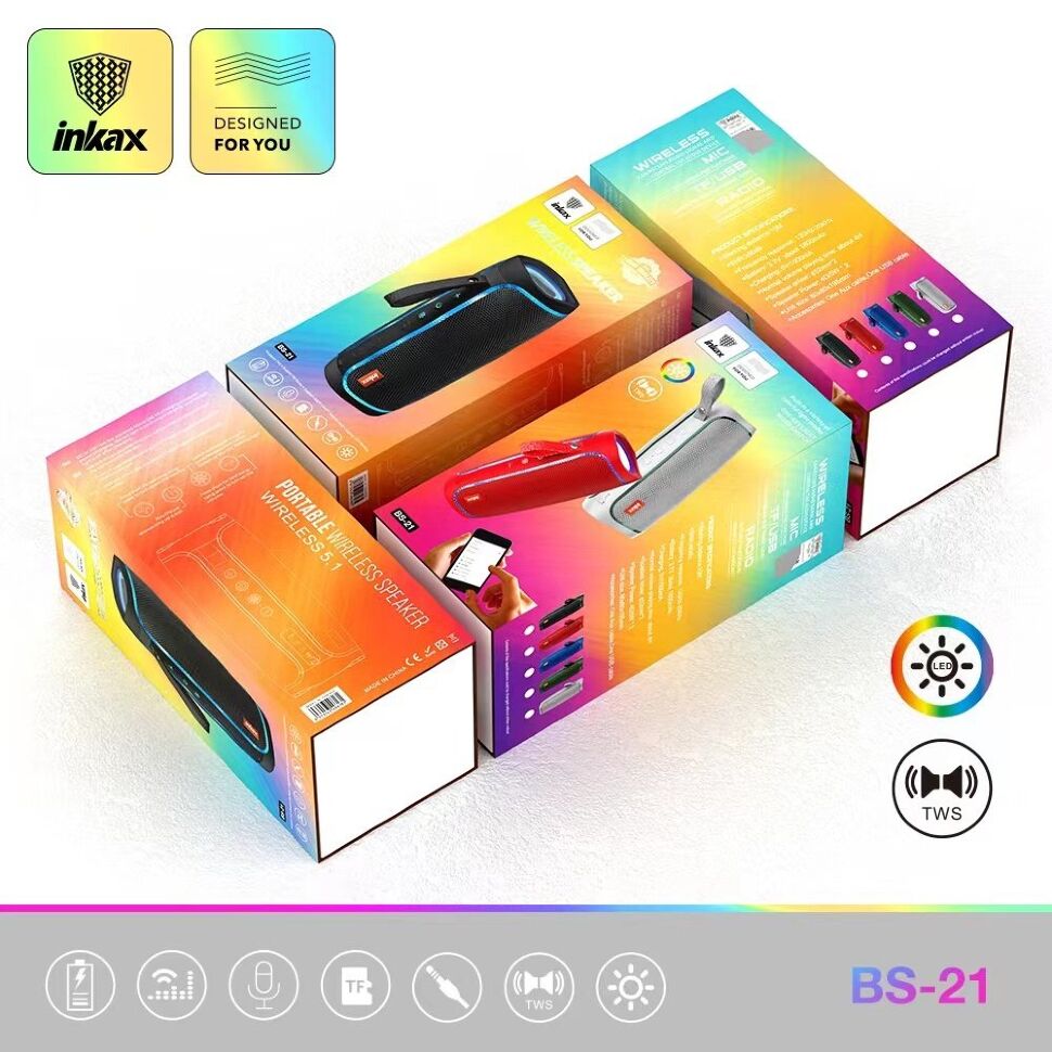 Портативна колонка INKAX BLUETOOTH BS-21