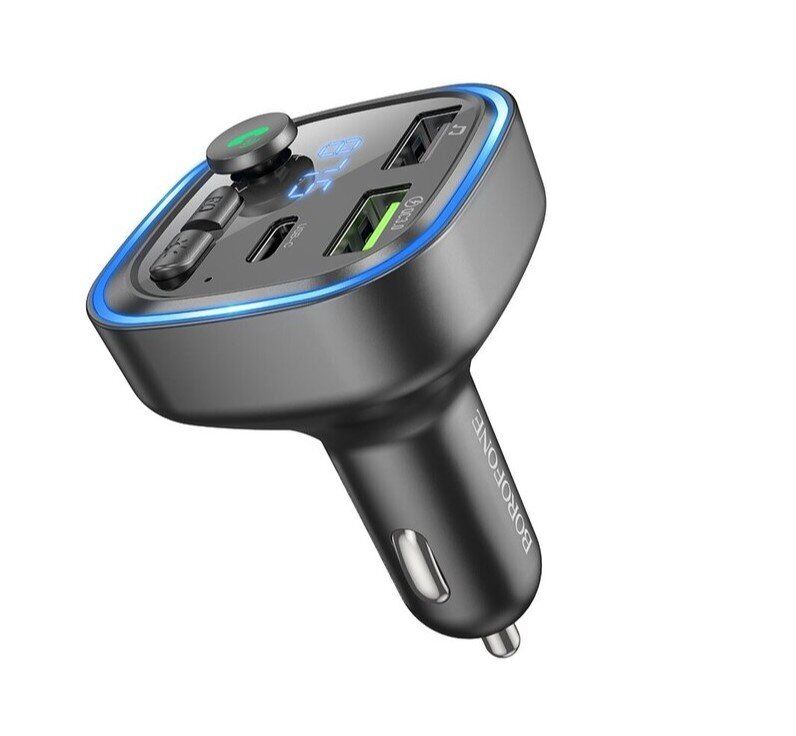 FM Модулятор BOROFONE BC48 з підтримкою швидкого заряджання QC3.0 Bluetooth / гучномовець FM Модулятор BOROFONE BC48 з підтримкою швидкого заряджання QC3.0 Bluetooth / гучномовець