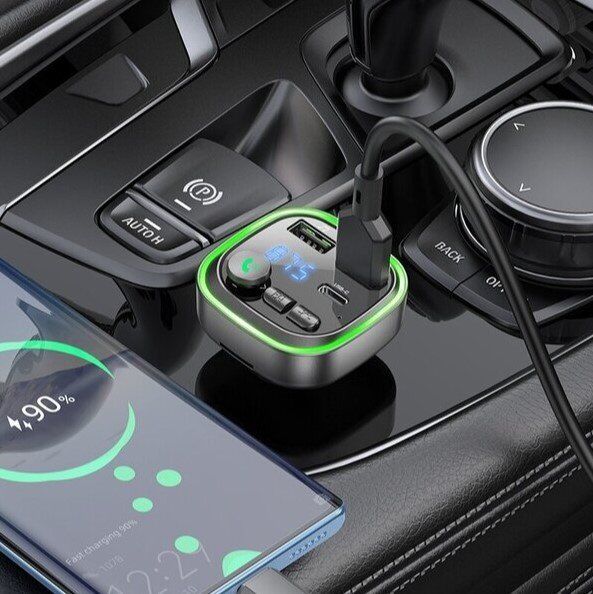 FM Модулятор BOROFONE BC48 з підтримкою швидкого заряджання QC3.0 Bluetooth / гучномовець FM Модулятор BOROFONE BC48 з підтримкою швидкого заряджання QC3.0 Bluetooth / гучномовець