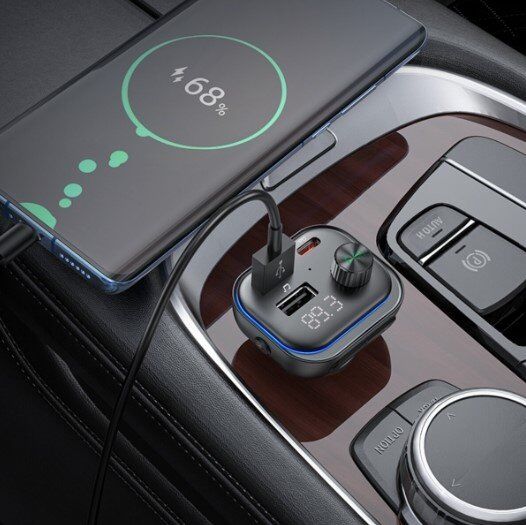 FM Модулятор BOROFONE BC54 з підтримкою швидкого заряджання QC3.0 Bluetooth / гучномовець FM Модулятор BOROFONE BC54 з підтримкою швидкого заряджання QC3.0 Bluetooth / гучномовець