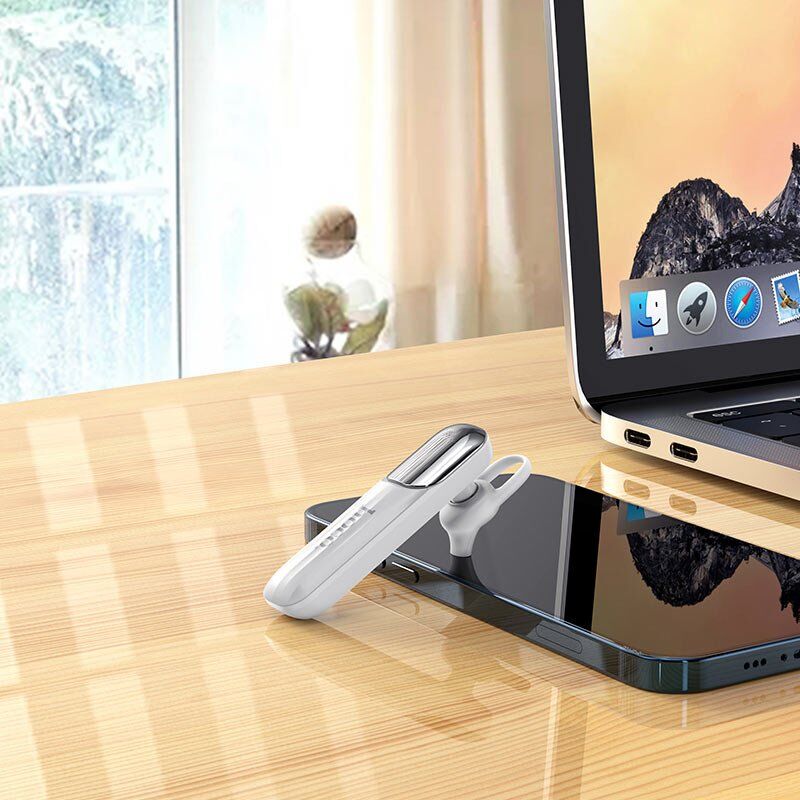 Бездротова Bluetooth-моно-гарнітура HOCO E57, БIЛИЙ Бездротова Bluetooth-моно-гарнітура HOCO E57, БIЛИЙ