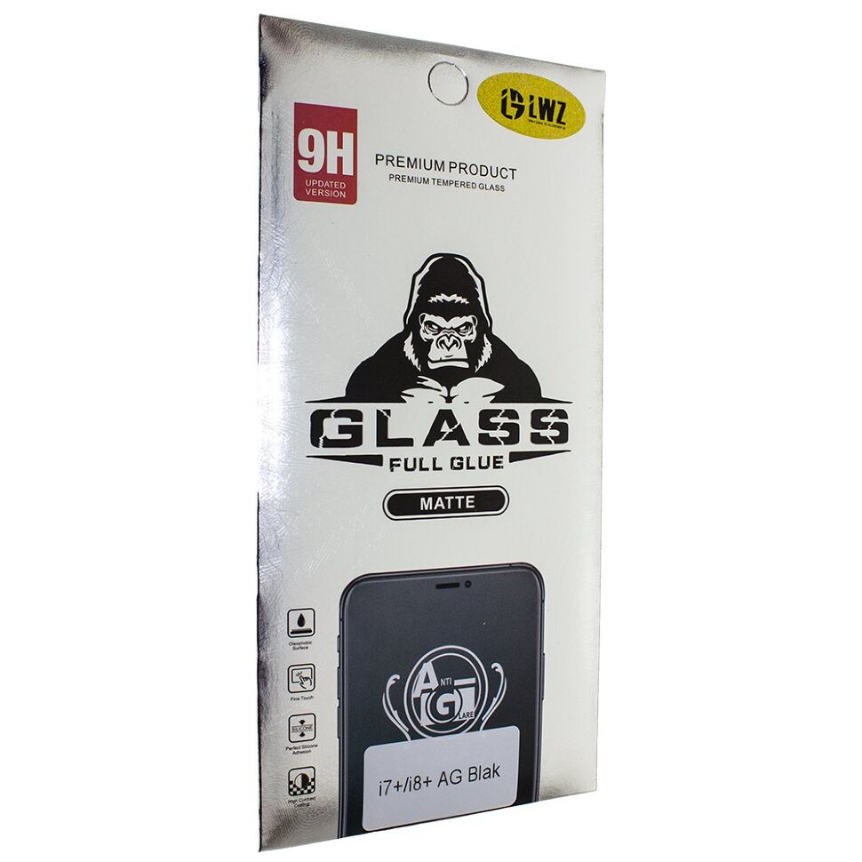 Захисне скло матове 11D 9H i-flexi FULL GLUE APPLE IPHONE 7 PLUS | 8 PLUS ЧОРНИЙ