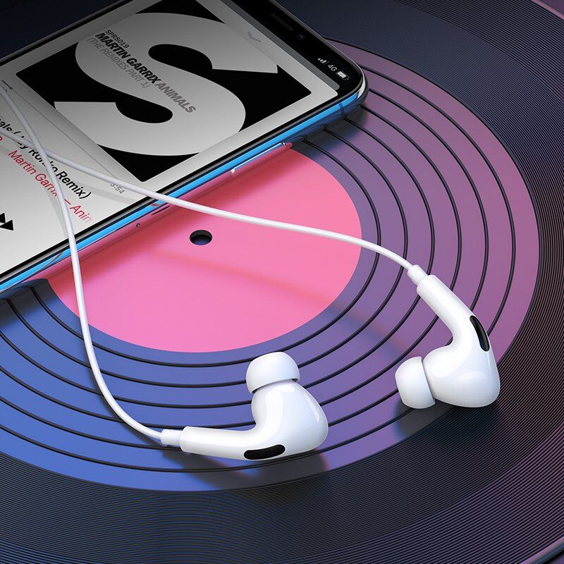 Наушники HOCO M1 Pro Original Series для iPhone (Lightning), проводные, с микрофоном, белые Наушники HOCO M1 Pro Original Series для iPhone (Lightning), проводные, с микрофоном, белые