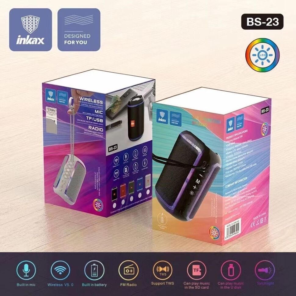 Портативна колонка INKAX BLUETOOTH BS-23