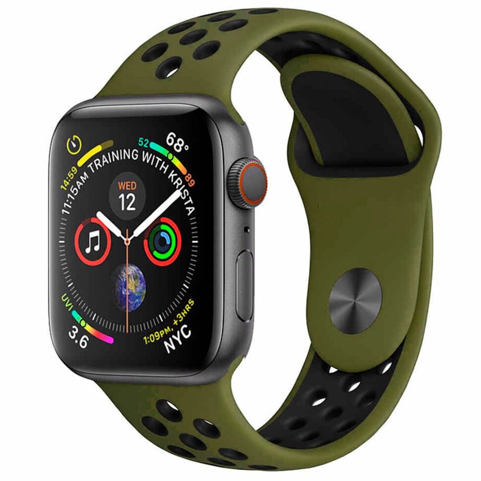 Ремінець силіконовий NIKE для Apple Watch 42 44 | 45 мм LARGE SIZE Ремінець силіконовий NIKE для Apple Watch 42 44 | 45 мм LARGE SIZE