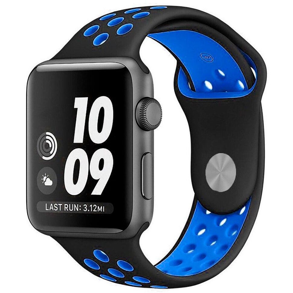 Ремінець силіконовий NIKE для Apple Watch 42 44 | 45 мм LARGE SIZE Ремінець силіконовий NIKE для Apple Watch 42 44 | 45 мм LARGE SIZE