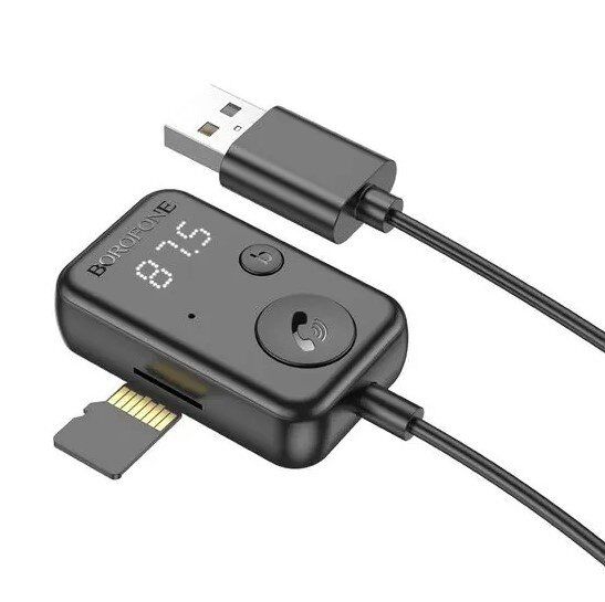 FM Модулятор BOROFONE BC49 1,20м Bluetooth / гучномовець FM Модулятор BOROFONE BC49 1,20м Bluetooth / гучномовець