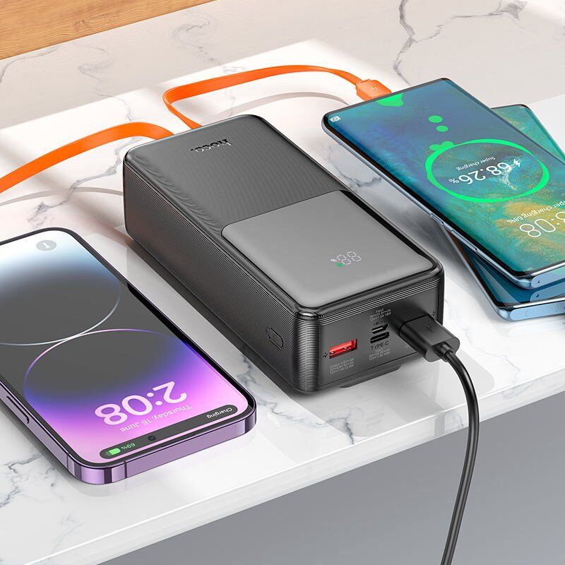 Power Bank HOCO J119B Sharp PD20W+22.5W 30000 mAh чорний Power Bank HOCO J119B Sharp PD20W+22.5W 30000 mAh чорний