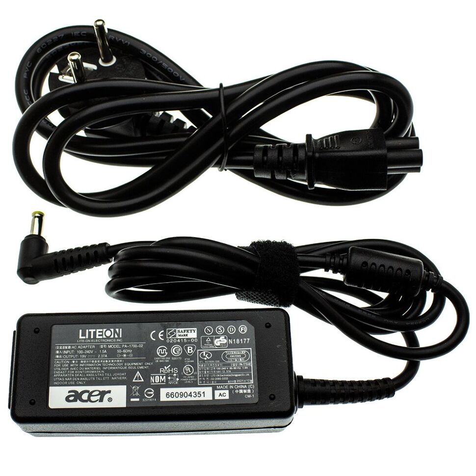 Блок живлення для ноутбука Acer 45W 19V 2.37A (3.0*1.1 мм)