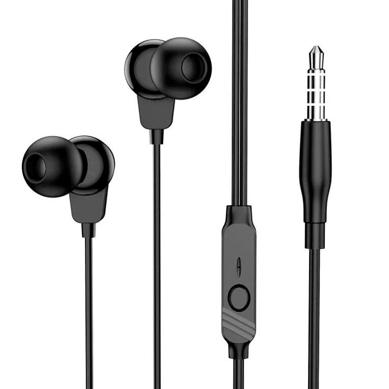 Дротові навушники BOROFONE BM64, чорний Дротові навушники BOROFONE BM64, чорний