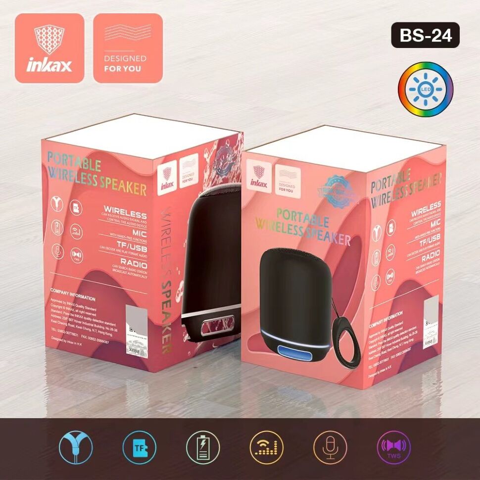 Портативна колонка INKAX BLUETOOTH BS-24