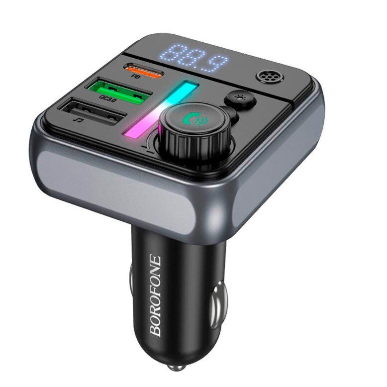 FM Модулятор BOROFONE BC50 38W TYPE-C PD 20W + USB QC3.0 18W Bluetooth / гучномовець FM Модулятор BOROFONE BC50 38W TYPE-C PD 20W + USB QC3.0 18W Bluetooth / гучномовець