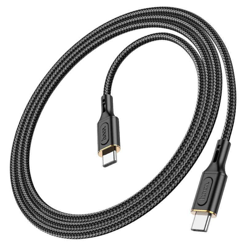 USB-C кабель HOCO X95 Type-C - Type-C 60W 1метр, чорний USB-C кабель HOCO X95 Type-C - Type-C 60W 1метр, чорний