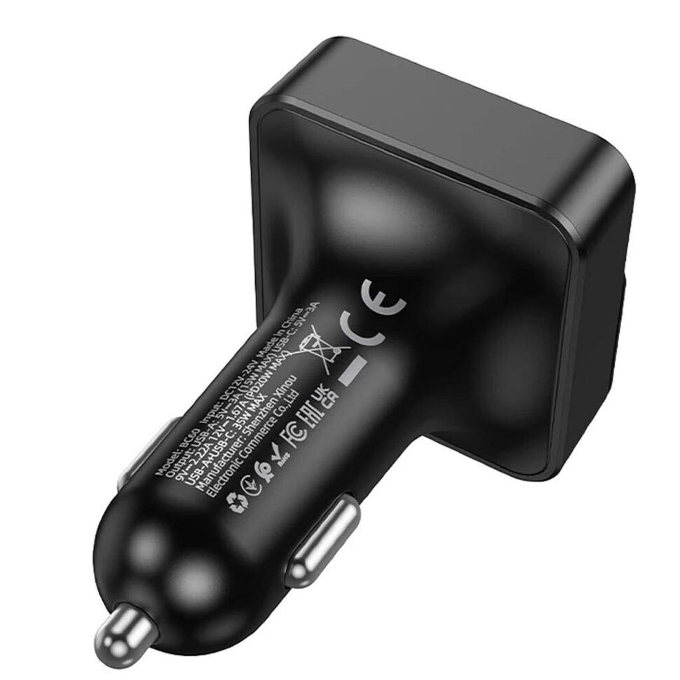 FM Модулятор BOROFONE BC60 Bluetooth / гучномовець, чорний FM Модулятор BOROFONE BC60 Bluetooth / гучномовець, чорний