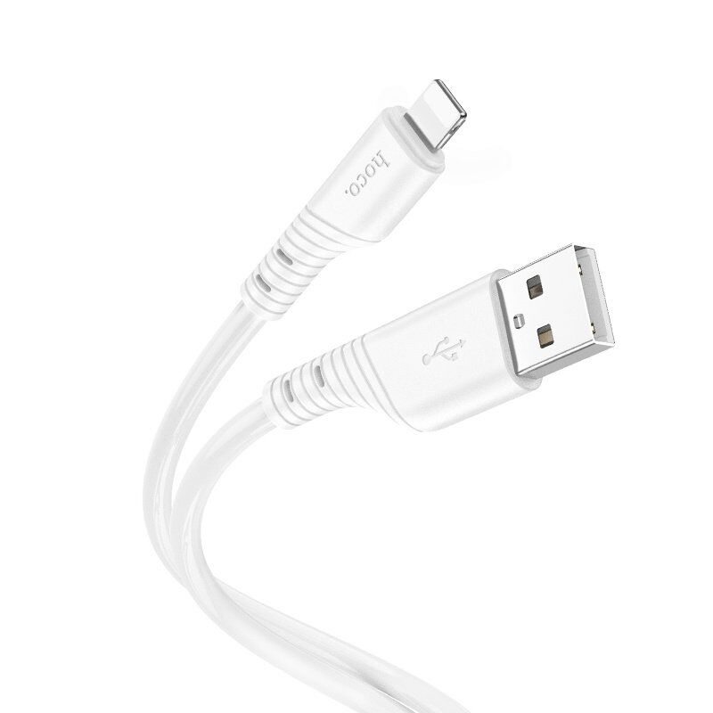 USB кабель HOCO X97 USB - Lightning, SILICONE, 1метр, білий