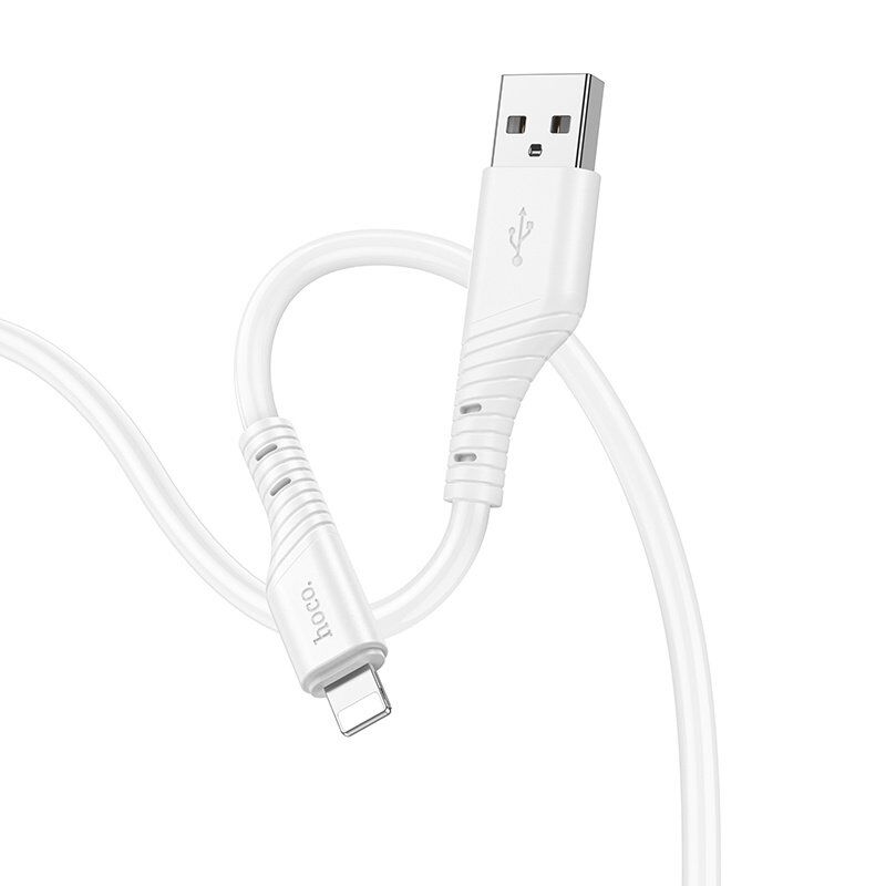USB кабель HOCO X97 USB - Lightning, SILICONE, 1метр, білий