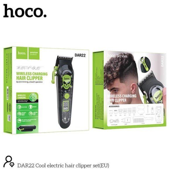 Електрична машинка для стрижки HOCO DAR22, чорний