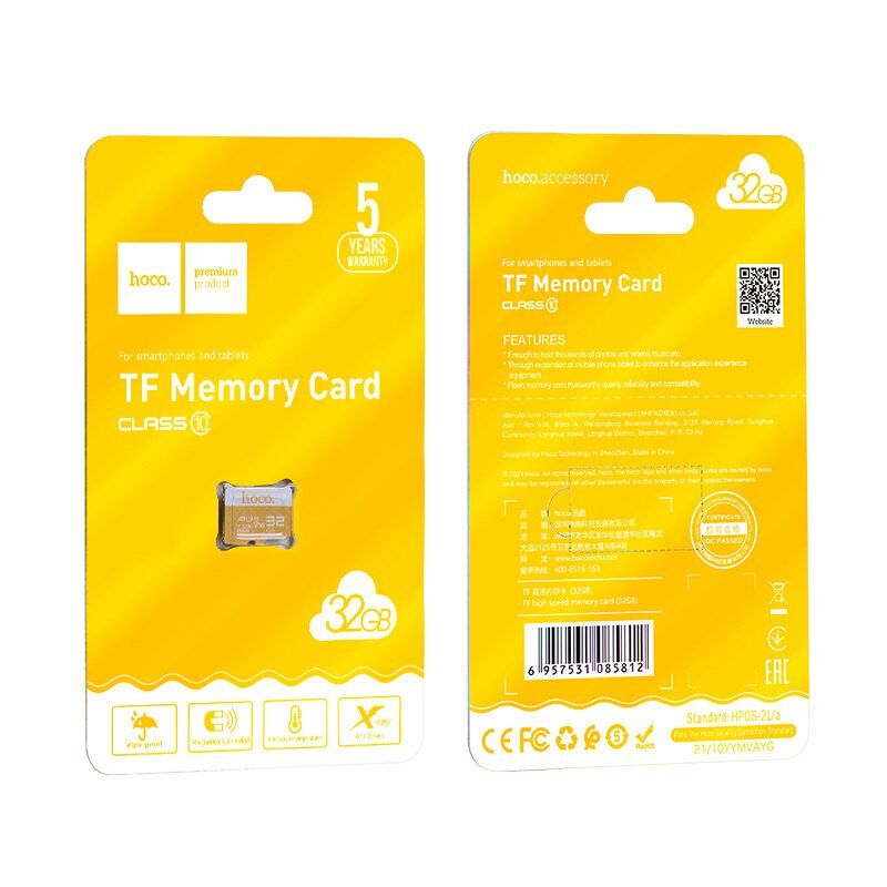 Карта памяти HOCO microSD 32Gb (A1/U1/Class 10) Карта памяти HOCO microSD 32Gb (A1/U1/Class 10)