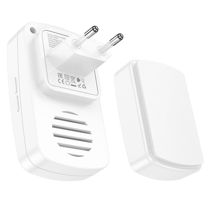 Беспроводной дверной звонок HOCO HI26 (солнечная панель) белый Беспроводной дверной звонок HOCO HI26 (солнечная панель) белый