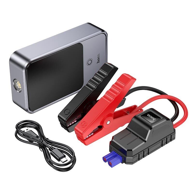 Пуско-зарядний пристрій HOCO QS7 Source 3в1 з power bank 10000 mAh та ліхтариком, чорний