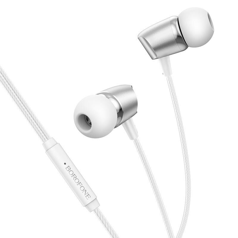 Дротові навушники BOROFONE BM66, сталевий Дротові навушники BOROFONE BM66, сталевий