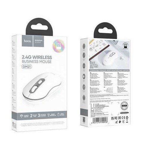 Мишка бездротова HOCO GM21 бiло-сiра Мишка бездротова HOCO GM21 бiло-сiра