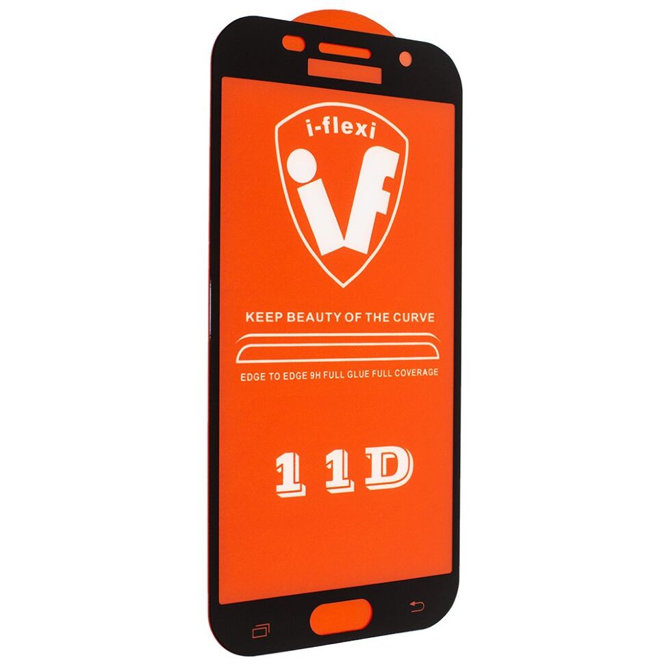 Скло 11D 9H i-flexi FULL GLUE SAMSUNG A520 Galaxy A5 (2017) в упаковці ЧОРНИЙ Скло 11D 9H i-flexi FULL GLUE SAMSUNG A520 Galaxy A5 (2017) в упаковці ЧОРНИЙ