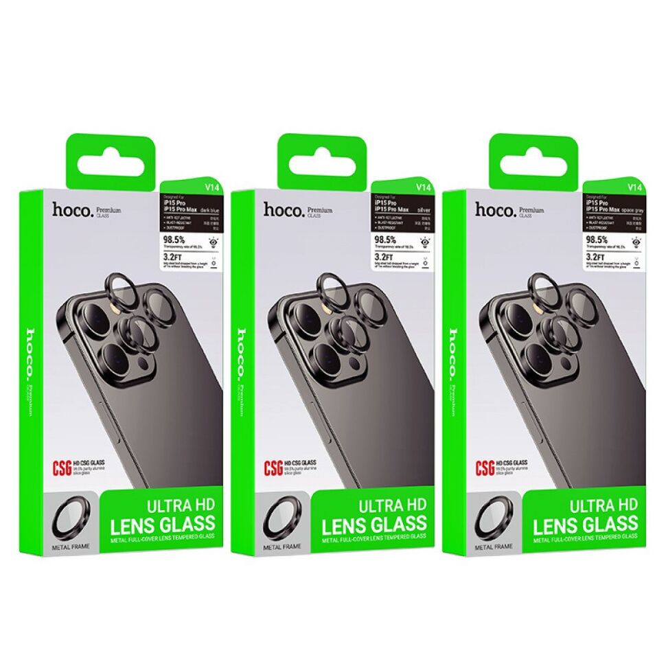 Скло для камери HOCO V14 APPLE iPhone 16 PRO | 16 PRO MAX, СТАЛЕВИЙ Скло для камери HOCO V14 APPLE iPhone 16 PRO | 16 PRO MAX, СТАЛЕВИЙ