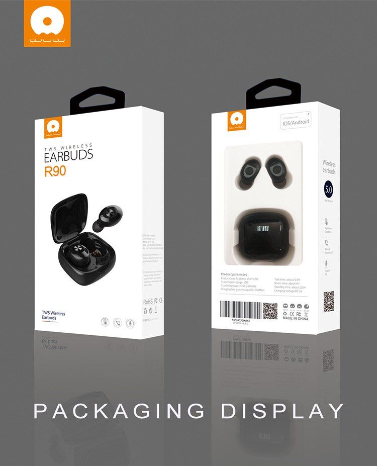 Бездротові навушники WUW R90 TWS Wireless earbuds Бездротові навушники WUW R90 TWS Wireless earbuds
